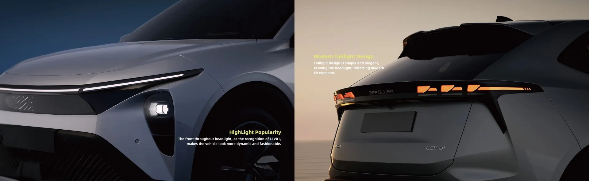 LEV01 RECHTSLENKER-SUV NEW ENERGY VEHICLE EV Long Range Radstand 5 Sitze