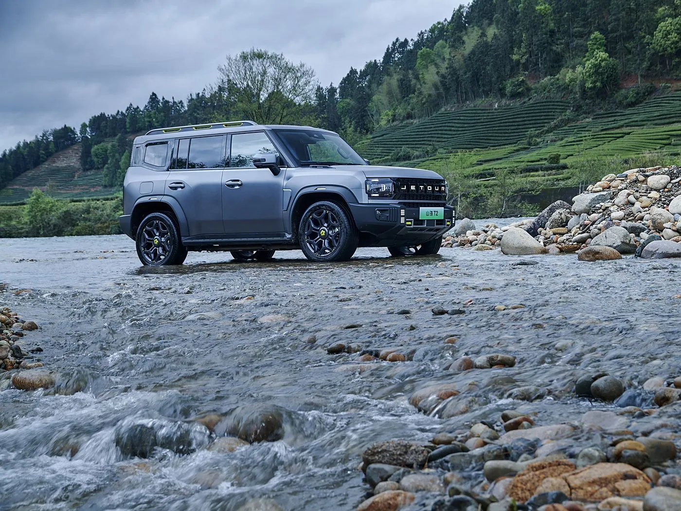 Jetour T2 SUV Hybridversion Euro VI Neuankömmling Light Turbo ACC Automatikgetriebe Leder Linkslenkung