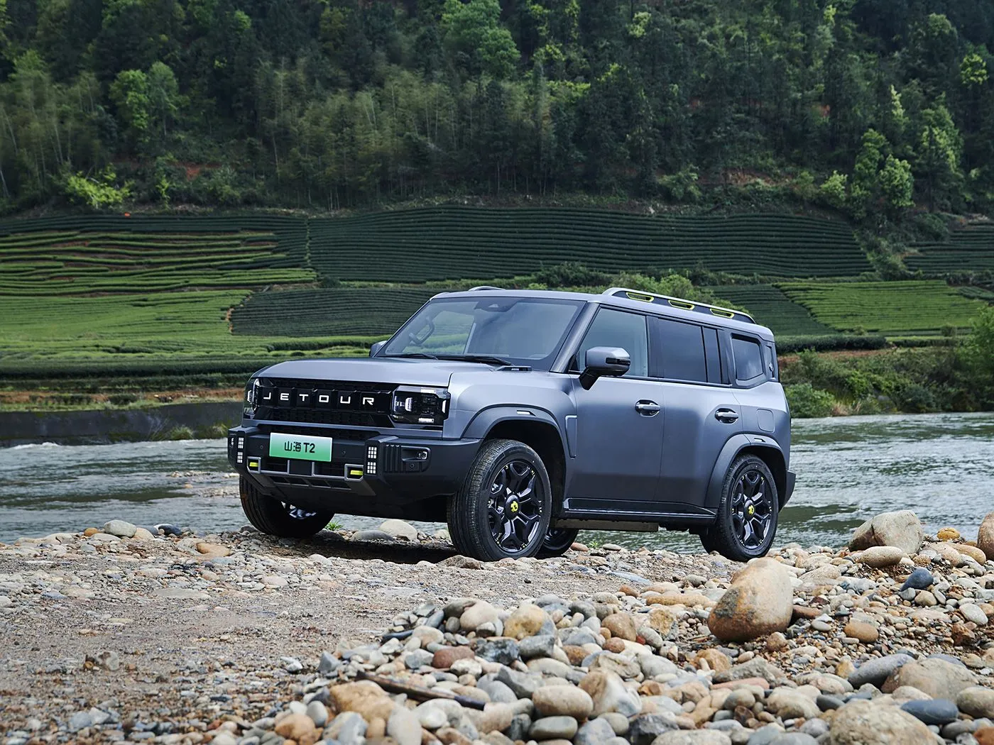 Jetour T2 SUV Hybridversion Euro VI Neuankömmling Light Turbo ACC Automatikgetriebe Leder Linkslenkung
