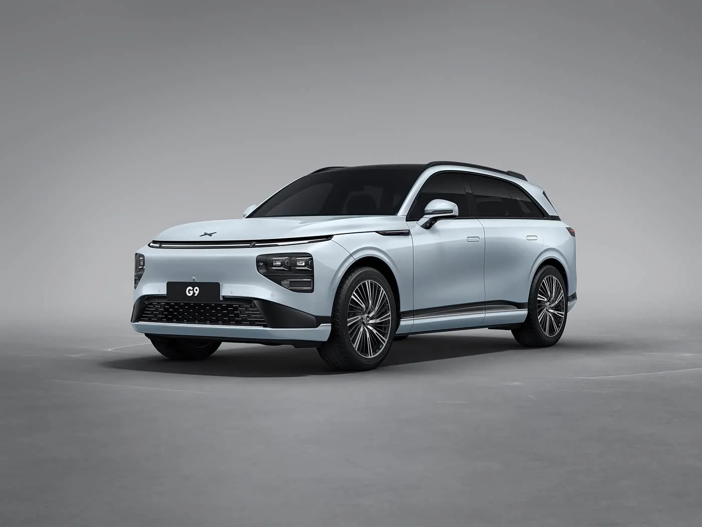 Xpeng G9 Luxuriöses 4-türiges 5-Sitzer-SUV-Elektrofahrzeug, New Energy MPV-Fließheck mit 4WD-Antriebsmodus, PHEV-Leistung und EV-Motor links