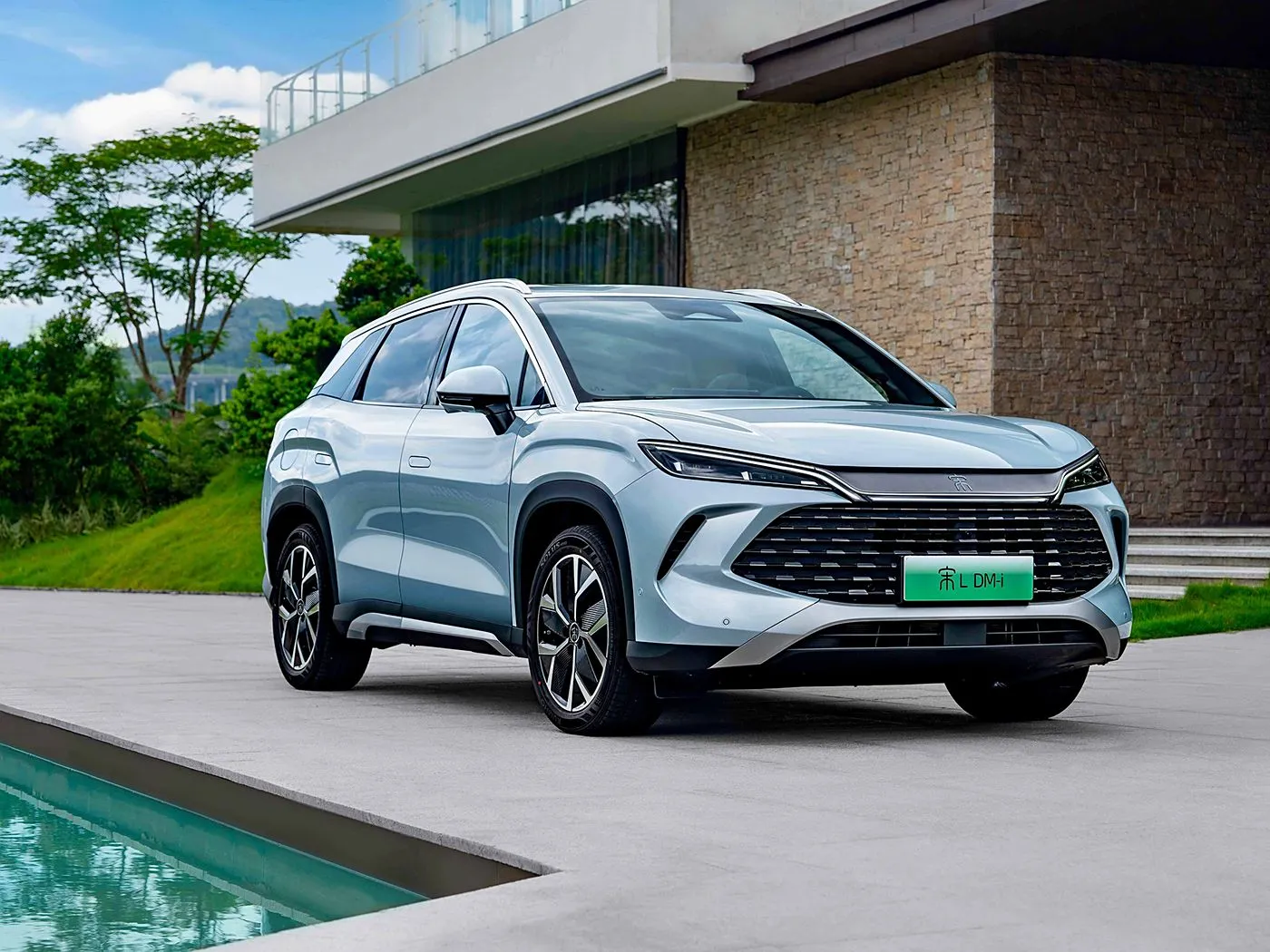 BYD Song L DM-i Kompaktes PHEV-SUV Langstrecken-Hochgeschwindigkeitsfahrzeug mit neuer Energie DiPilot 2.0, beheizte Sitze, 360°-Panoramakamera